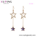 97414 xuping 18K Goldfarbene Schmuckkristalle von swarovski elegant Damenstern Drop Earrings